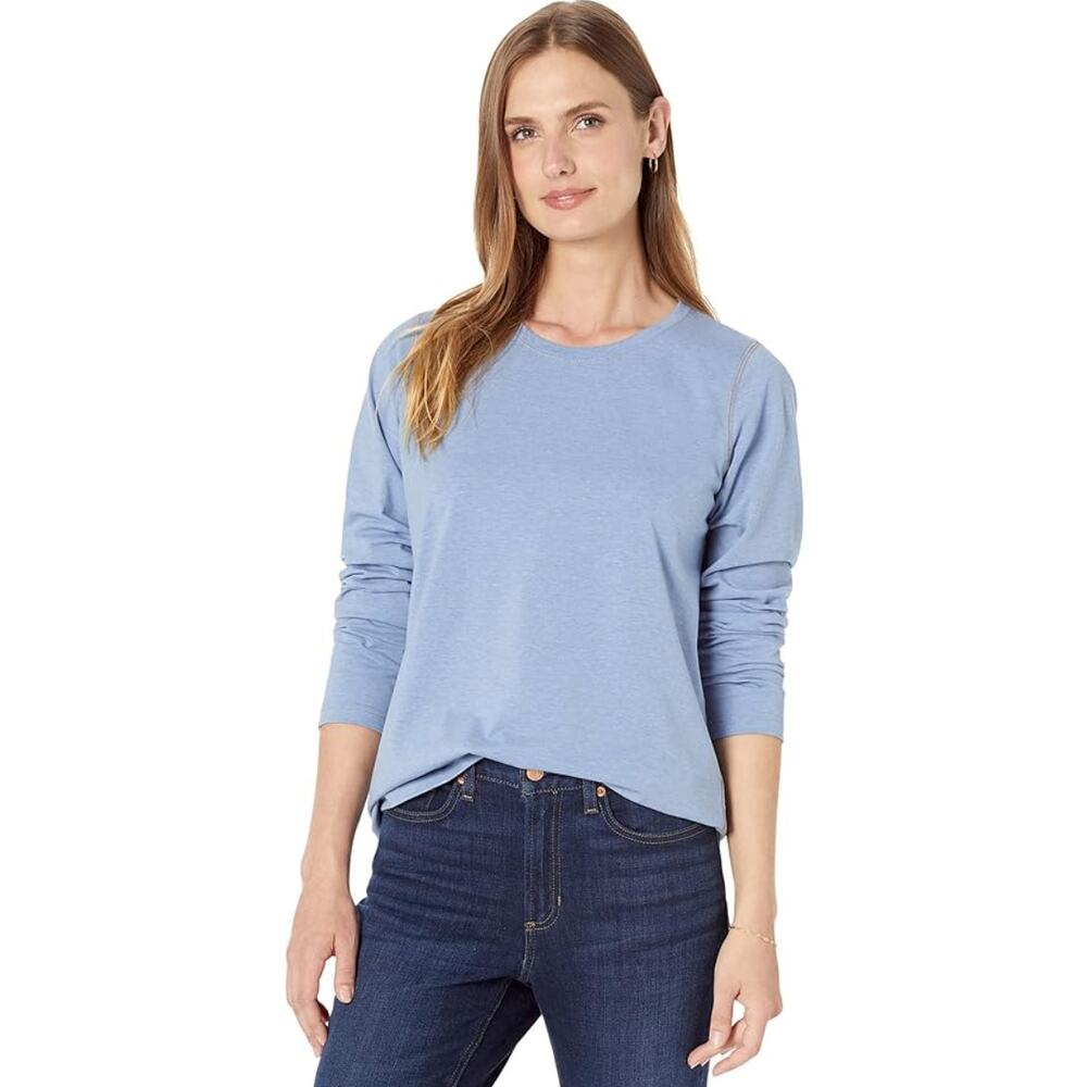 L.L. Bean Women's Long Sleeve Tee - Light Blue